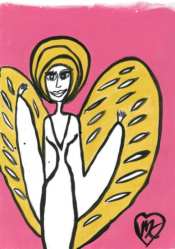 Angel Art Print featuring the painting Kailatrea Angel by Victoria Mary Clarke