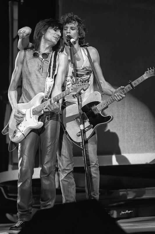 Keith Richards Art Print featuring the photograph Keith and Woody by Jurgen Lorenzen