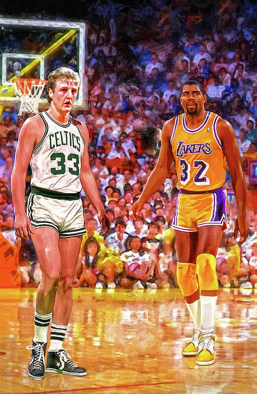 1986 Larry Bird & Magic Johnson - Made and Curated