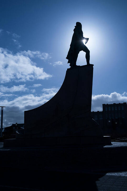 Statue Art Print featuring the photograph Leif Eriksson by David L Moore