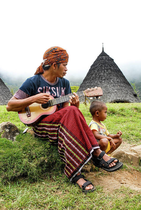 Wae Rebo Art Print featuring the photograph Lullaby - Wae Rebo Village. Flores, Indonesia by Earth And Spirit