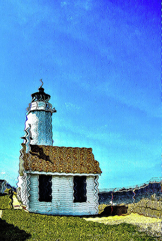 Lighthouse Art Print featuring the digital art Lighthouse by Addison Likins
