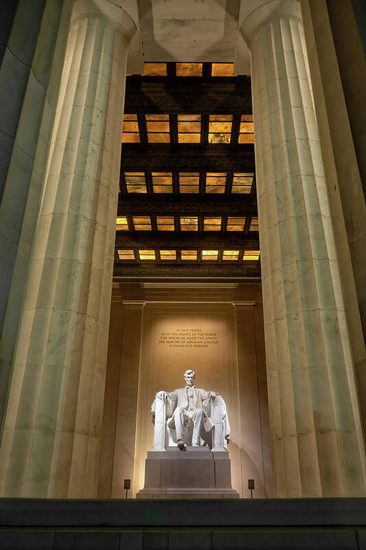 Sculpture Art Print featuring the photograph Lincoln by Steve Berkley