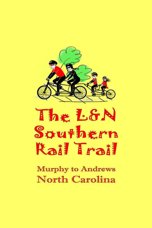 Rail Art Print featuring the digital art LN Southern Rail Trail by Debra and Dave Vanderlaan