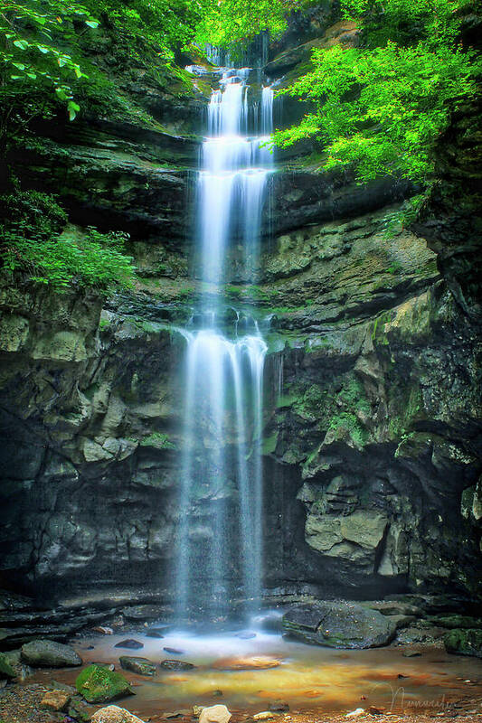 Pete Nunweiler; Nunweiler; Nunweiler Photography; Canon; Photography; Canon Rebel 70d; Lost Creek Falls; Waterfalls; Tennessee; Sparta Art Print featuring the photograph Lost Creek Falls by Nunweiler Photography