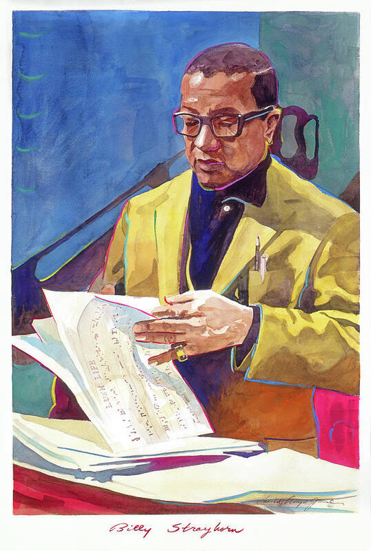 Billy Strayhorn Art Print featuring the painting Lush Life Billy Strayhorn by David Lloyd Glover