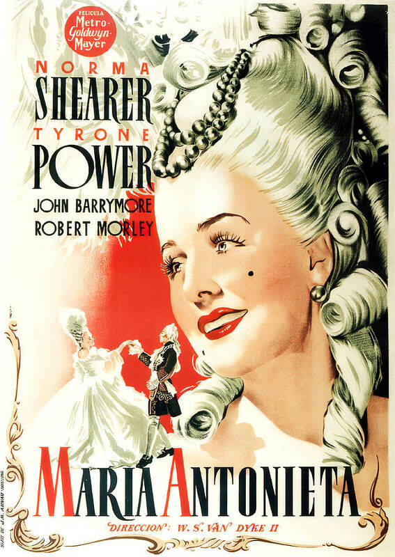 Marie Art Print featuring the mixed media ''Marie Antoinette'', with Norma Shearer, 1938 #1 by Movie World Posters