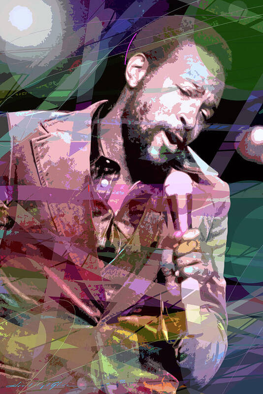 Marvin Gaye Art Print featuring the painting Marvin Gaye Sexual Healing by David Lloyd Glover