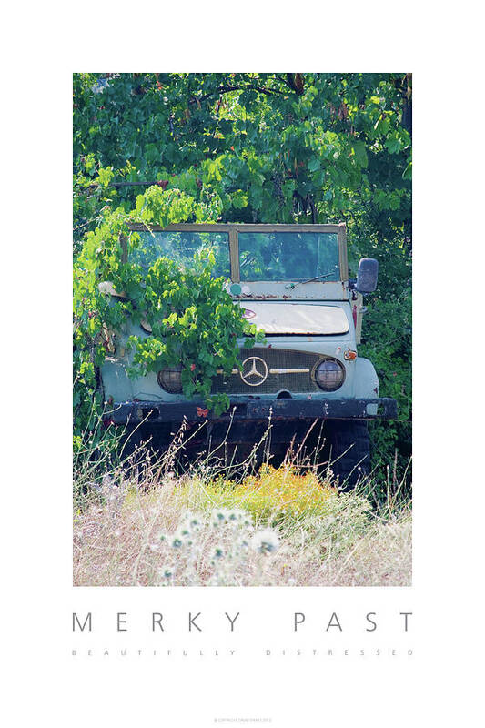 Old Mercedes Off-road Vehicle Art Print featuring the photograph Merky Past Beautifully Distressed Poster by David Davies