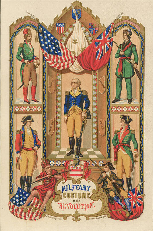 Figurative Art Print featuring the painting Military costume of the Revolution by Emmet Collection