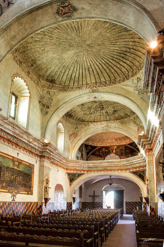 Mission San Xavier Del Bac Art Print featuring the photograph Mission San Xavier Interior by Jurgen Lorenzen