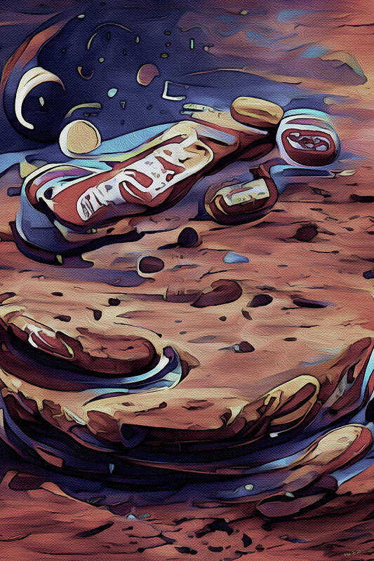  Art Print featuring the digital art Moon Pies and Mars Bars by Michelle Hoffmann