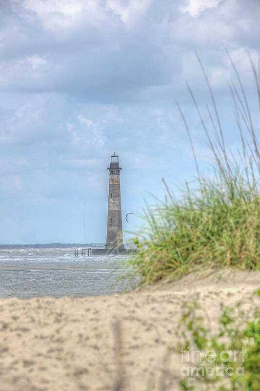 Morris Island Lighthouse Art Print featuring the photograph Morris Island Lighthouse - Charleston Path by Dale Powell