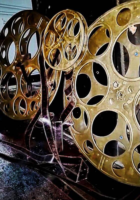  Art Print featuring the photograph Movie reels by Stephen Dorton