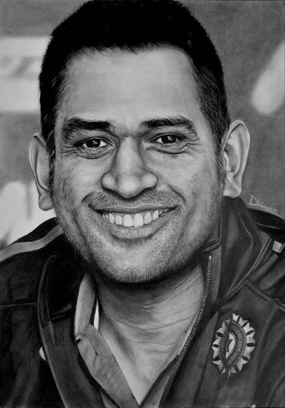 Ms Dhoni drawing,Ms dhoni oil pastel drawings tutorial step by step -  YouTube