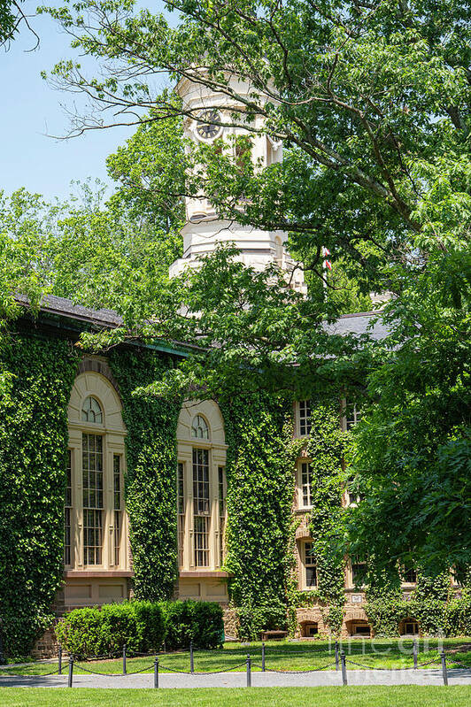 Princeton Art Print featuring the photograph Nassau Hall Windows and Tower by Bob Phillips