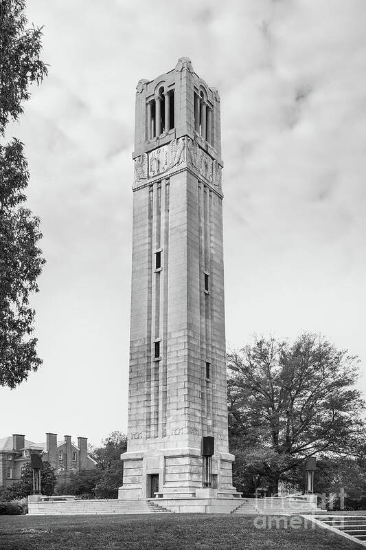 North Carolina Art Print featuring the photograph North Carolina State Memorial Bell Tower by University Icons