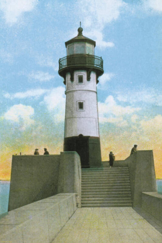 Duluth Art Print featuring the photograph North Pier-head Light, Duluth by Zenith City Press