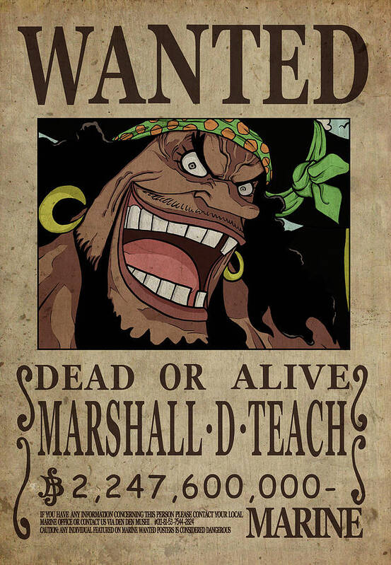 One Piece Wanted Poster - LUFFY Tapestry by Niklas Andersen - Fine Art  America