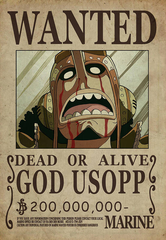 One Piece Wanted Poster - LUFFY by Niklas Andersen