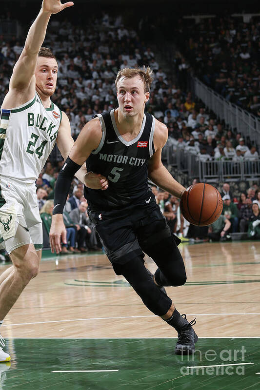 Playoffs Art Print featuring the photograph Pat Connaughton and Luke Kennard by Gary Dineen