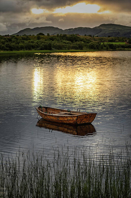 Boat Art Print featuring the photograph Peace of mind by Mike Santis