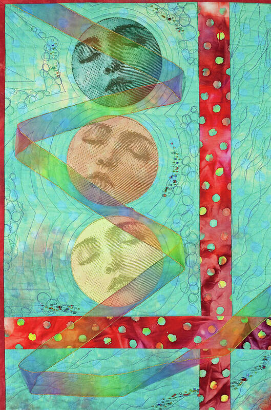 Phases Art Print featuring the mixed media Phases 2 by Vivian Aumond