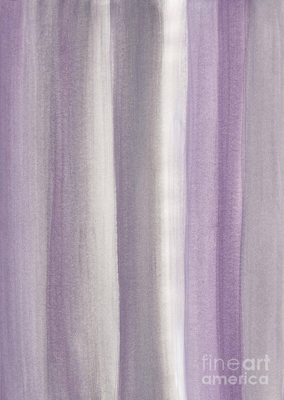 Watercolor Art Print featuring the mixed media Purple Gray Watercolor Dream #1 #painting #decor #art by Anitas and Bellas Art