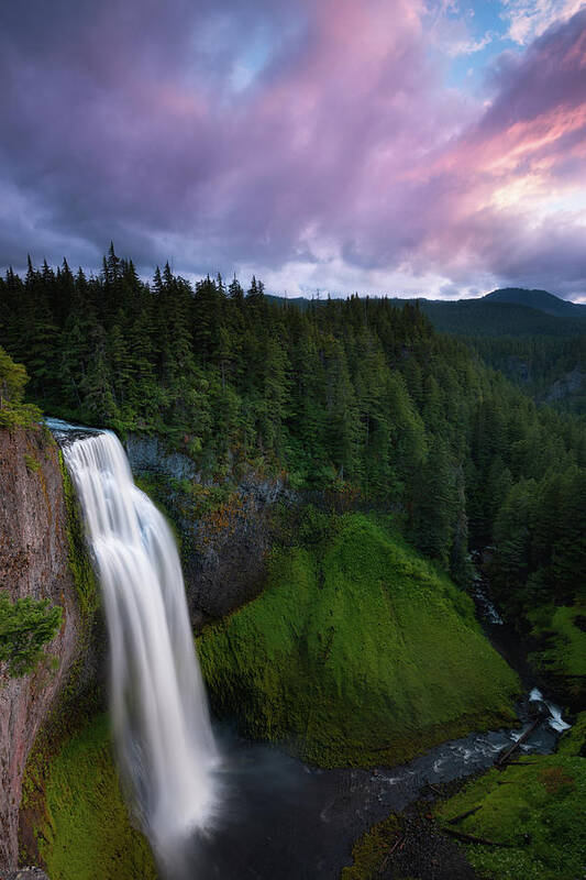 Waterfall Oregon Saltcreekfalls Art Print featuring the photograph Salt Creek Falls, OR by Andrew Kumler