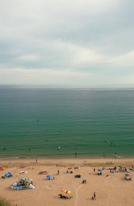 Boscombe Art Print featuring the photograph Sand and Sea by Lenny Carter