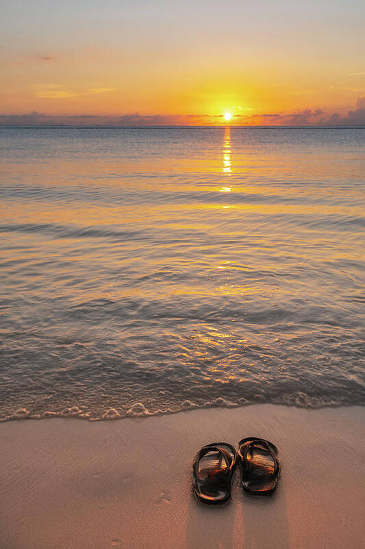 Dominican Republic Art Print featuring the photograph Sandals at Sunrise by Darren White