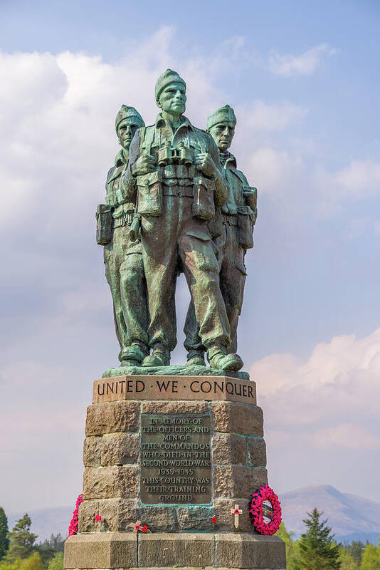 Pentax K-1 Mark Ii Art Print featuring the photograph Scottish Commando Memorial by Scott McGuire