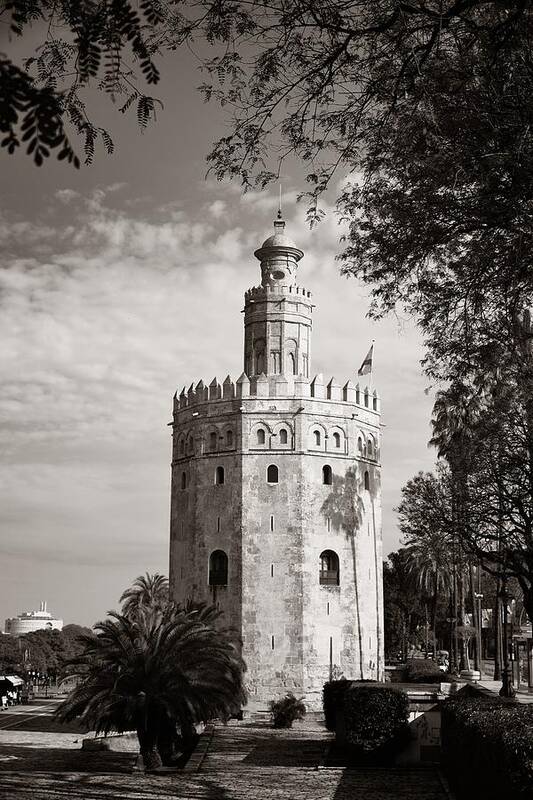 Seville Art Print featuring the photograph Seville Torre del Oro by Songquan Deng