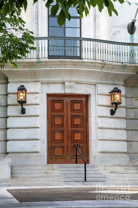 Washington Art Print featuring the photograph Side Door at the Pan-American Union in Washington DC by William Kuta