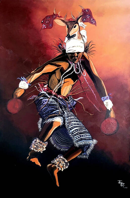 Yaki Art Print featuring the painting Sonoran Son VI by Emanuel Alvarez Valencia