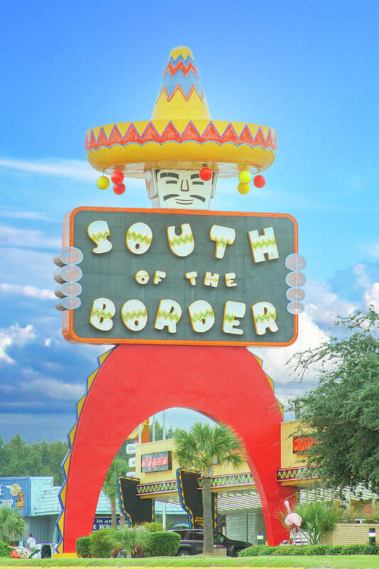 South Of The Border Art Print featuring the photograph South of the Border Attraction by Mark Andrew Thomas