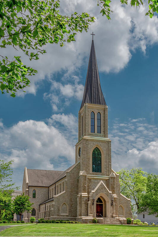 Tennessee Art Print featuring the photograph Springtime Chapel, Lee University by Marcy Wielfaert