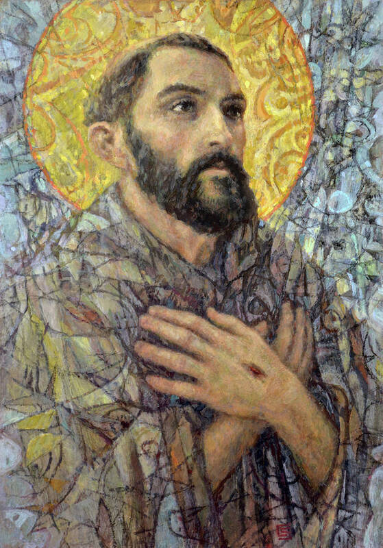 Saint Art Print featuring the painting St. Francis of Assisi by Cameron Smith