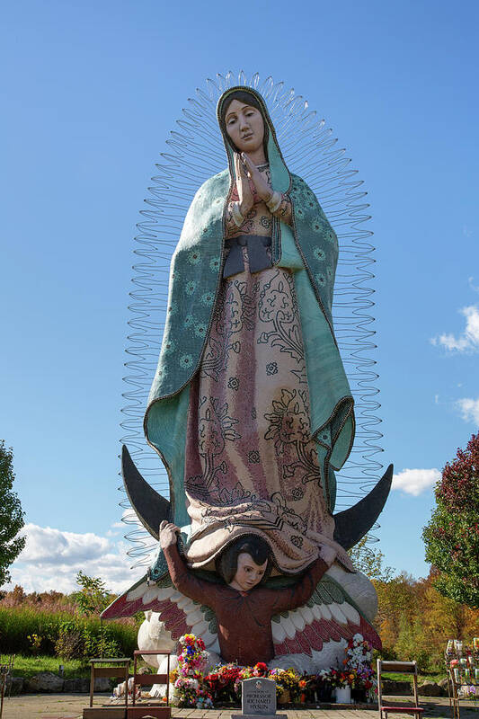 Statue Of Our Lady Of Guadalupe Art Print featuring the photograph Statue Of Our Lady Of Guadalupe by Dale Kincaid
