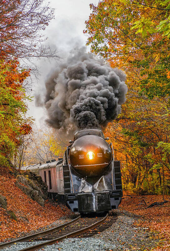 Nw611 Art Print featuring the photograph Steaming into Autumn by Dale R Carlson
