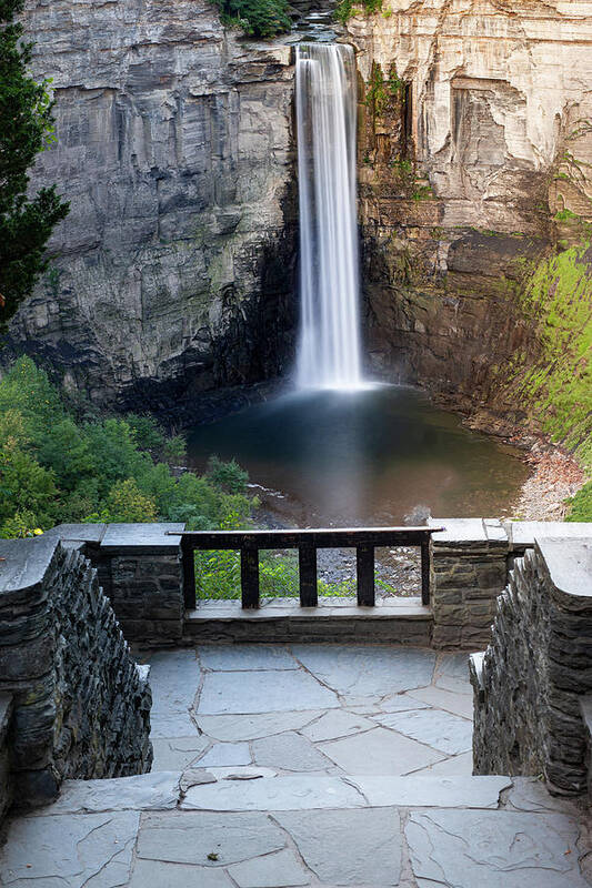 Taughannock Falls Art Print featuring the photograph Sunrise at Taughannock Falls Overlook 3 by Dimitry Papkov