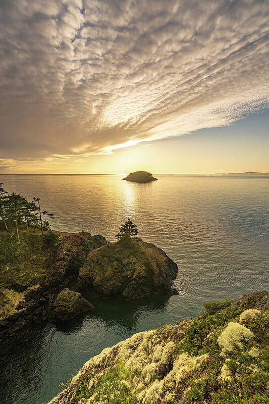 Sunset Art Print featuring the photograph Sunset above Deception Isl. by Gary Skiff