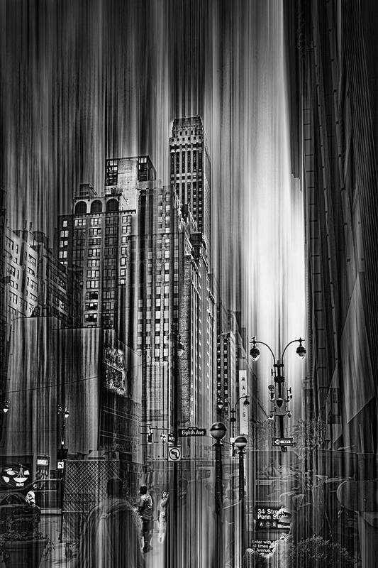 Skyscraper Art Print featuring the photograph Super City by Agustin Uzarraga