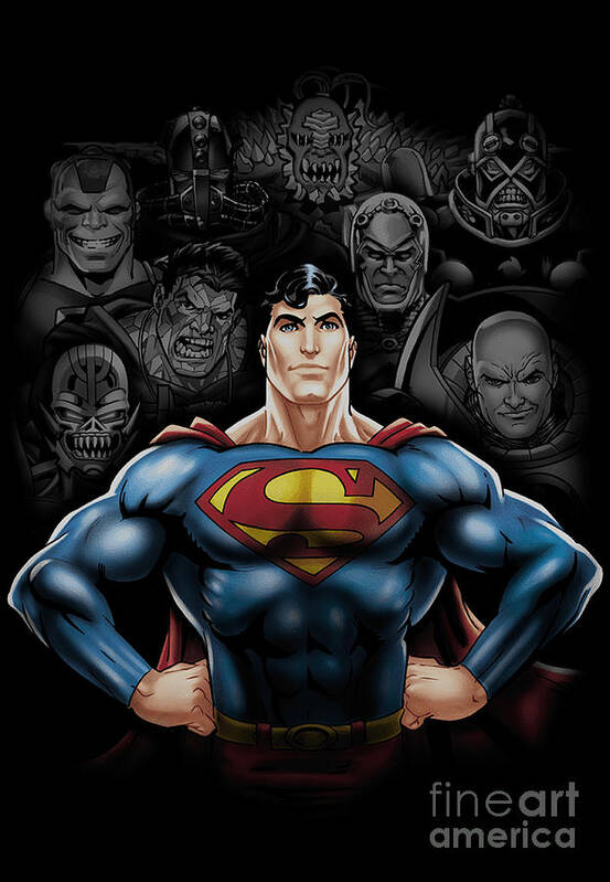 Superman Comic Villains Art Print by Seth Lundberg - Fine Art America