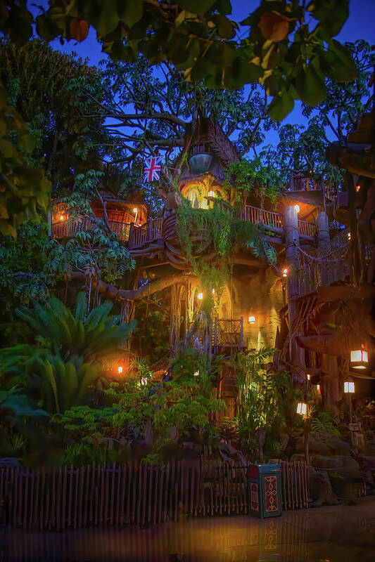 Magic Kingdom Art Print featuring the photograph Tarzan's Treehouse at Disneyland by Mark Andrew Thomas