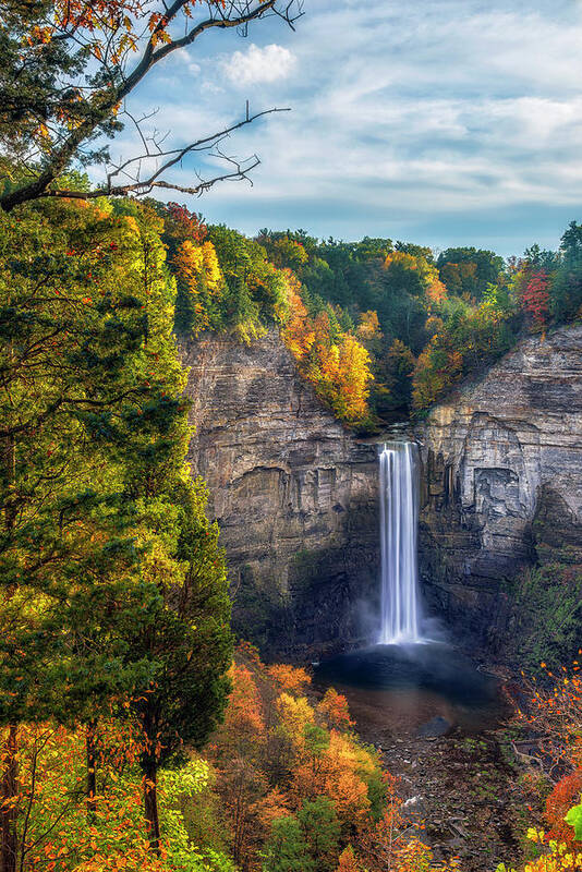 Mark Papke Art Print featuring the photograph Taughannock Fall 3 by Mark Papke