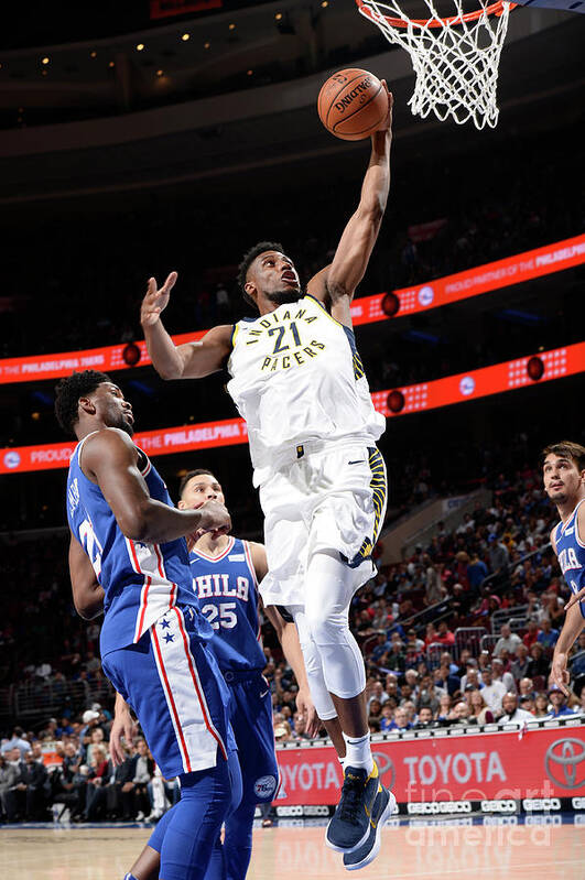 Nba Pro Basketball Art Print featuring the photograph Thaddeus Young by David Dow
