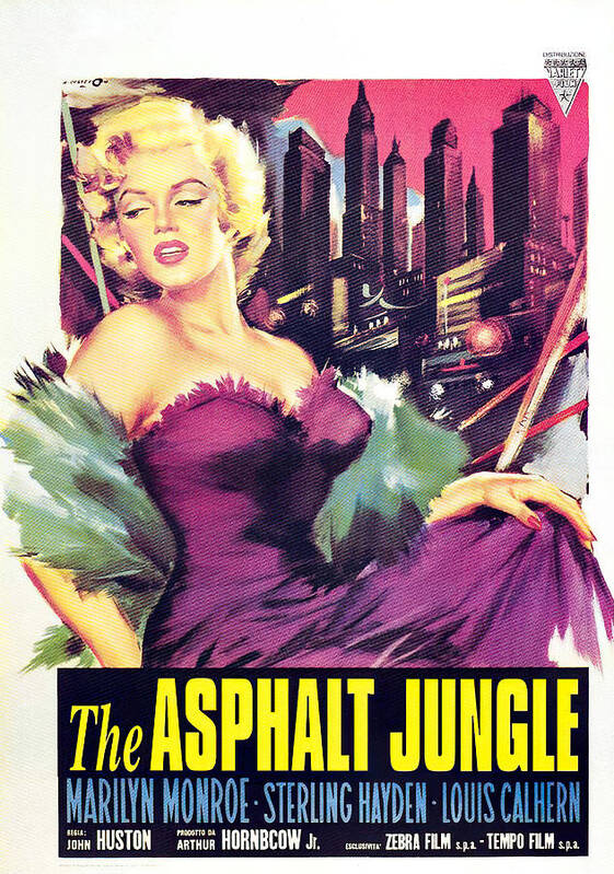 Angelo Art Print featuring the mixed media ''The Asphalt Jungle'', 1950 - art by Angelo Cesselon by Movie World Posters