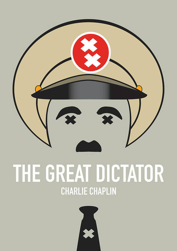 Movie Poster Art Print featuring the digital art The Great Dictator - Alternative Movie Poster by Movie Poster Boy