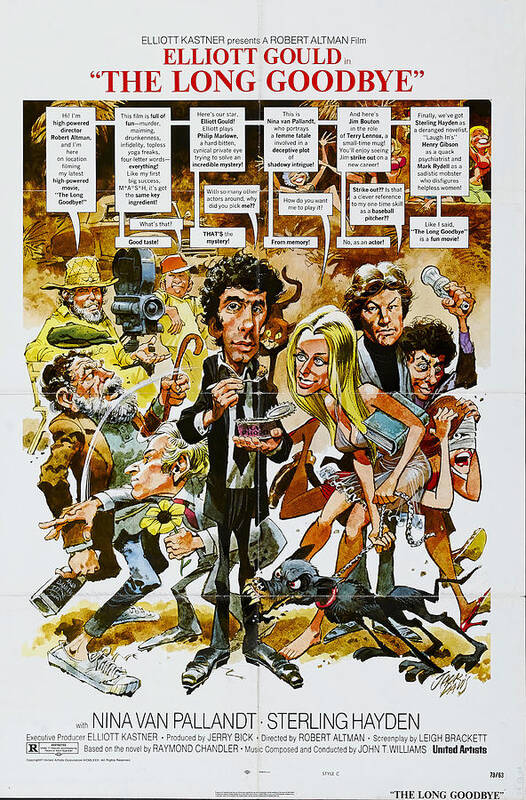 Jack Art Print featuring the mixed media ''The Long Goodbye'', 1973 - art by Jack Davis by Movie World Posters